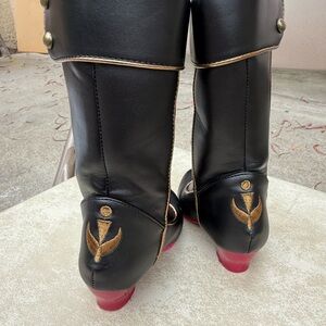 Disney Black and Gold Over the Knee Boots